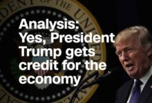 Trump credit success biden economy inflation
