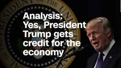 Trump credit success biden economy inflation