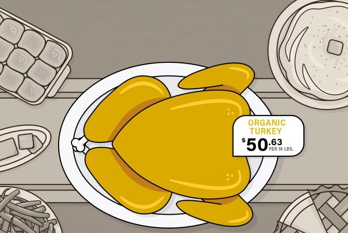 Thanksgiving turkey meal costs