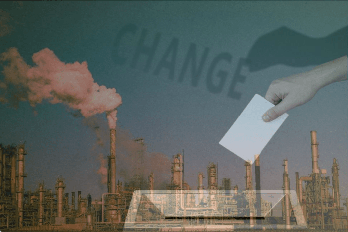 Companies climate change messaging us election 2