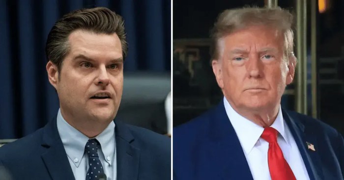 Matt gaetz withdraws trump