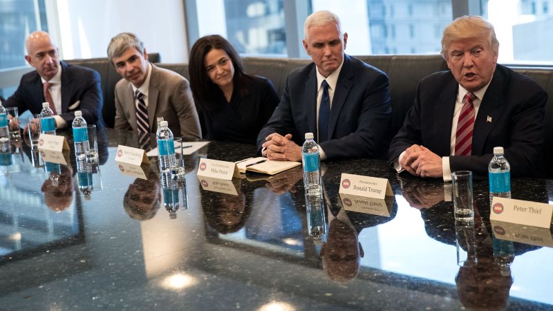 Trump inauguration guest list tech executives foreign leaders celebrities politicians