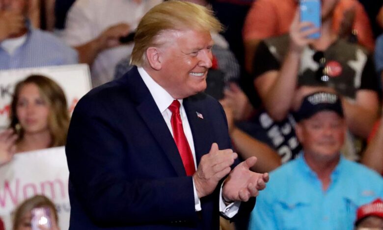 Trump rally woman north carolina