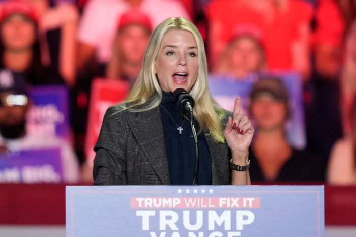 Pam bondi attorney general hearing trump