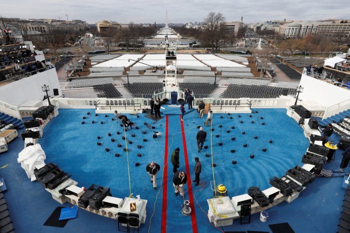 Donald trump inauguration indoors history