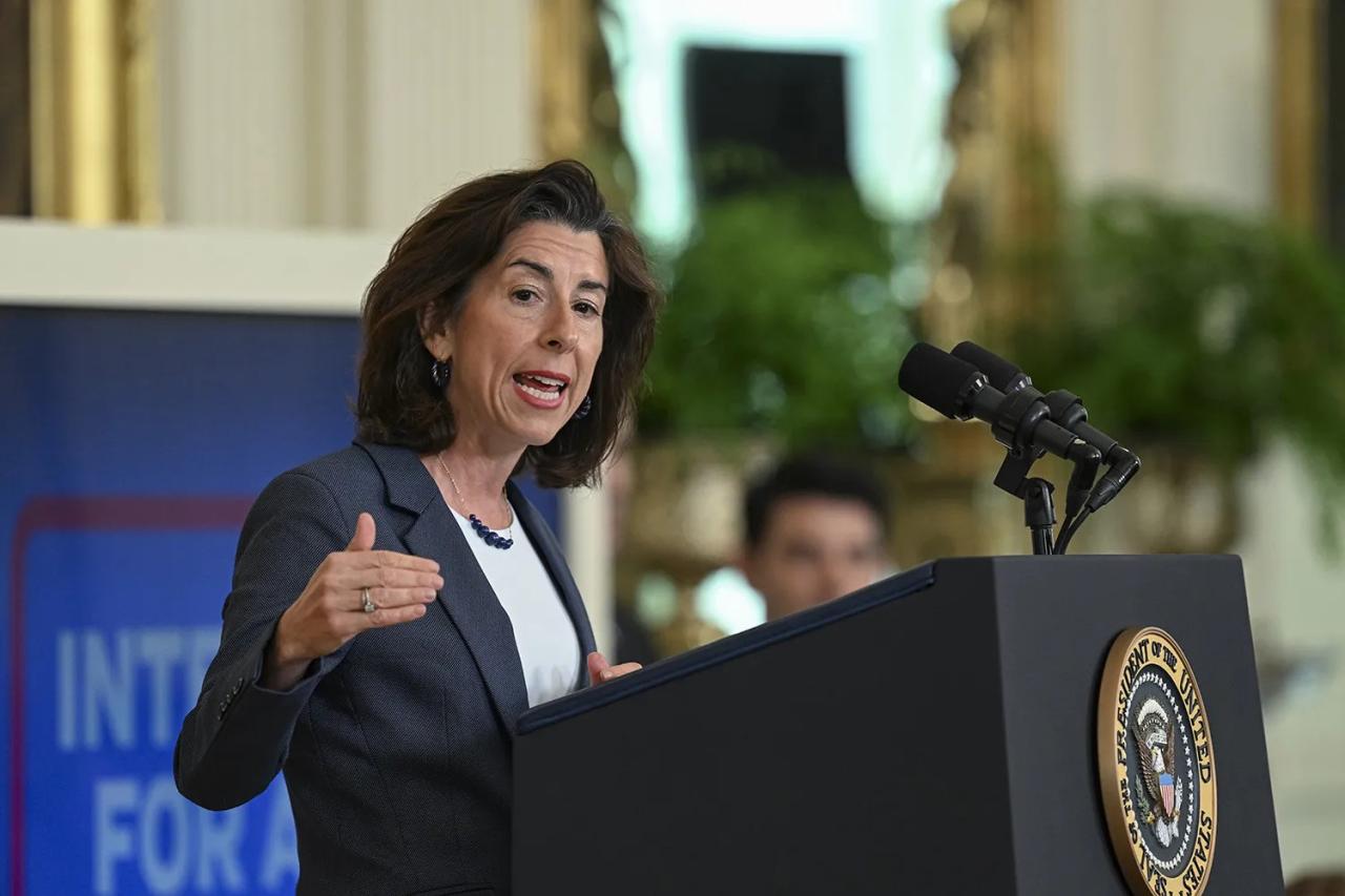 International network ai safety institutes convening gina raimondo national security
