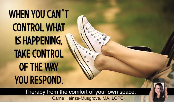 I cannot control everything forever