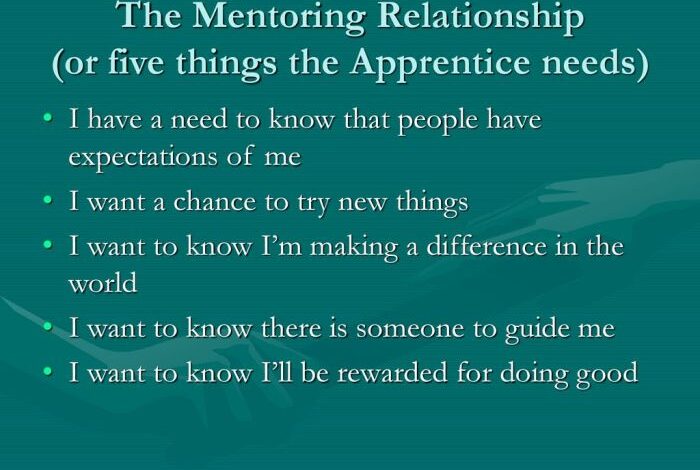 Five lessons mentor trust work mentorship