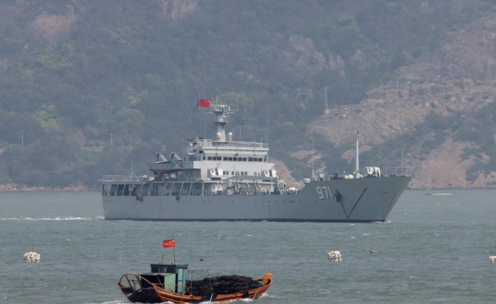 China large scale drills taiwan
