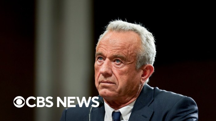 Robert f kennedy jr confirmation hearing hhs vaccines insurance