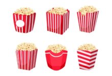 Novelty popcorn buckets movie theaters
