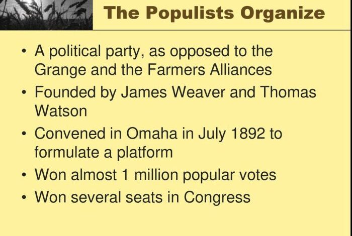 Conservative progressive populist unity