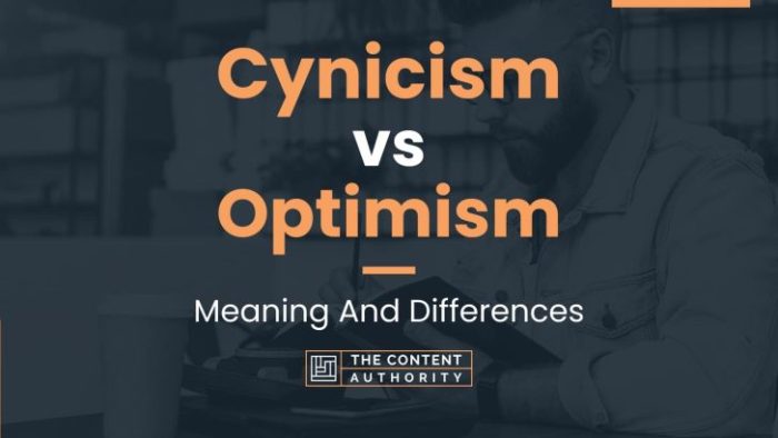 Hope instead of cynicism essay