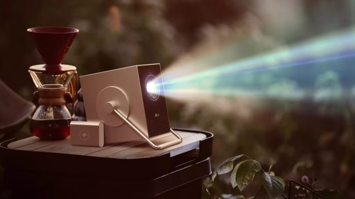 Lg cinebeam q 4k uhd smart portable laser projector